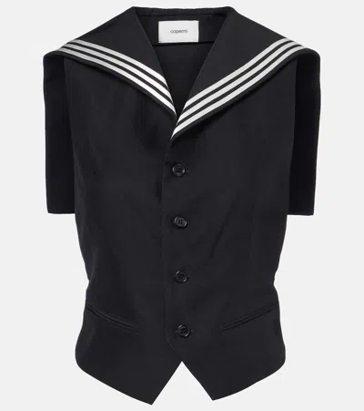 Coperni Uniform Vest In Black