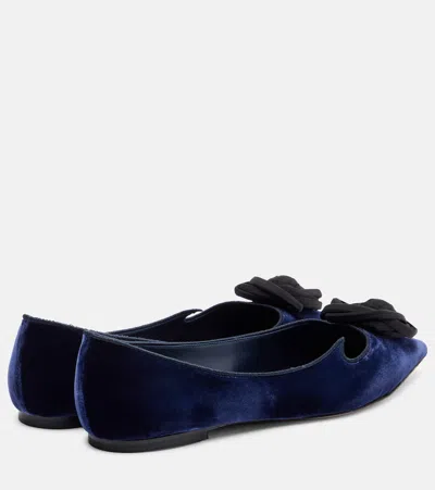 Roger Vivier Ballerina Shoes Featuring Heart Silhouette In Blue