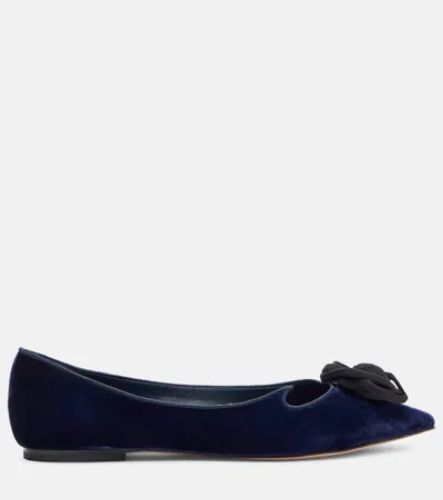 Roger Vivier Ballerina Shoes Featuring Heart Silhouette In Blue