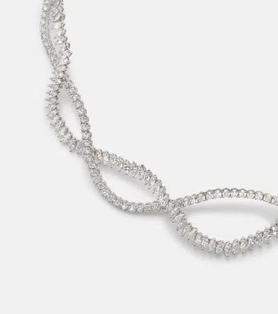 Yeprem Y-couture 18kt White Gold Necklace With Diamonds In Silver