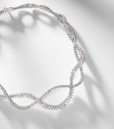 Yeprem Y-couture 18kt White Gold Necklace With Diamonds In Silver