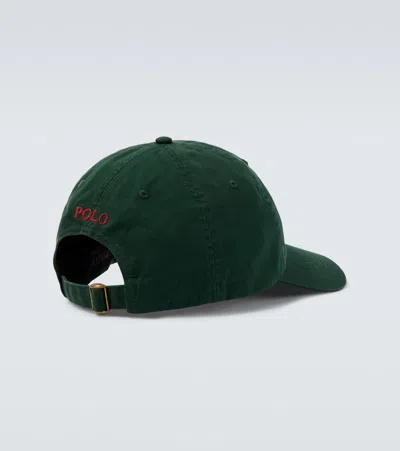 Polo Ralph Lauren Signature Baseball Cap In Green