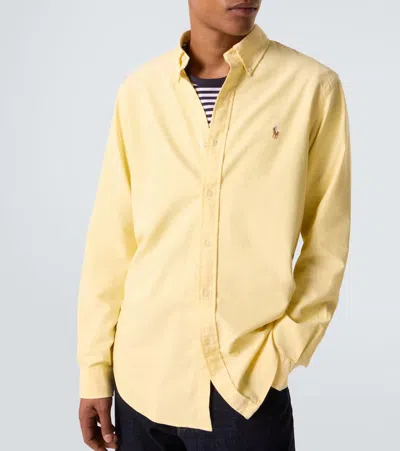 Polo Ralph Lauren Traditional Oxford Shirt Button-down Collar In Yellow