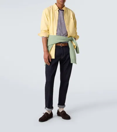 Polo Ralph Lauren Traditional Oxford Shirt Button-down Collar In Yellow