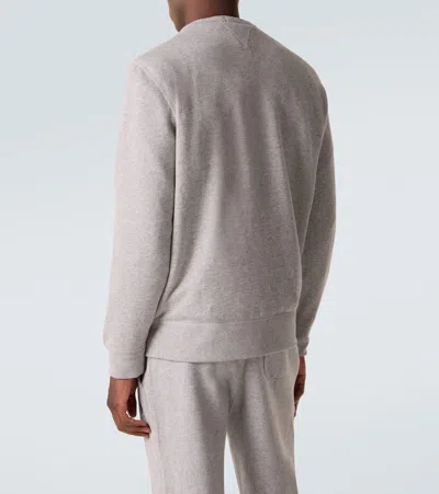 Polo Ralph Lauren Cotton-blend Jersey Sweatshirt In Gray