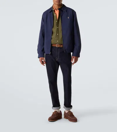 Polo Ralph Lauren Bi-swing Lightweight Zipped Jacket Clothing In Blue