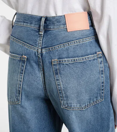 Acne Studios High Waist Wide-leg Jeans In Blue