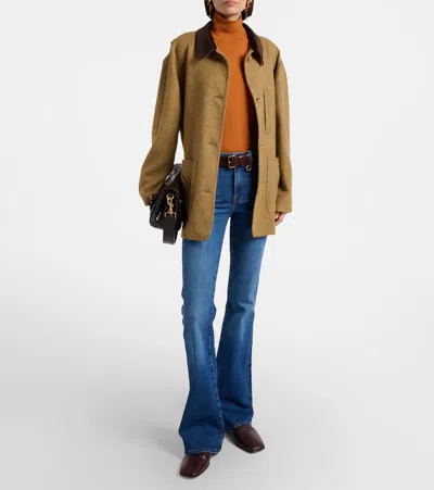 7 For All Mankind Leggy Bootcut Straight Jeans In Blue