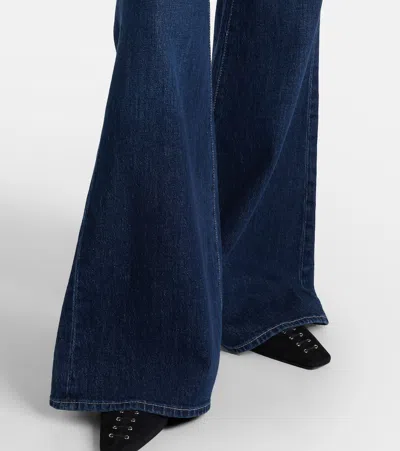 7 For All Mankind High-waisted Flared Jeans In Blue