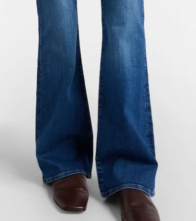7 For All Mankind Leggy Bootcut Straight Jeans In Blue