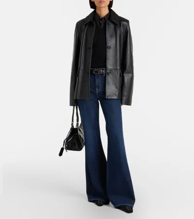 7 For All Mankind High-waisted Flared Jeans In Blue