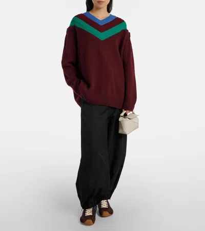 Loewe Puzzle Edge Mini Leather Shoulder Bag In White