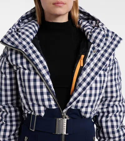 Cordova Ajax Quilted Down Ski Suit In Animal Print