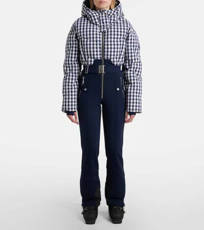 Cordova Ajax Quilted Down Ski Suit In Animal Print