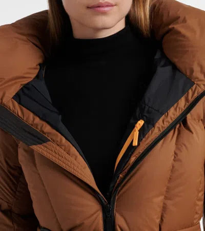 Cordova The Monterosa Hooded Belted Quilted Recycled Down Ski Jacket In Multi