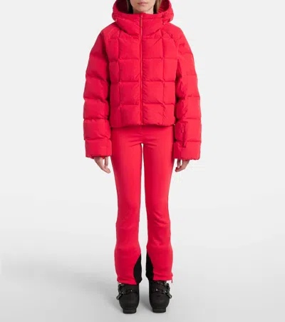 Cordova Oza Quilted Down Ski Jacket In Animal Print