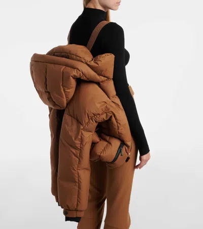 Cordova The Monterosa Hooded Belted Quilted Recycled Down Ski Jacket In Multi