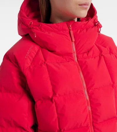 Cordova Oza Quilted Down Ski Jacket In Animal Print