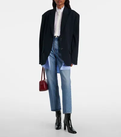 Frame The Vertical Crop Bootcut Jeans In Animal Print