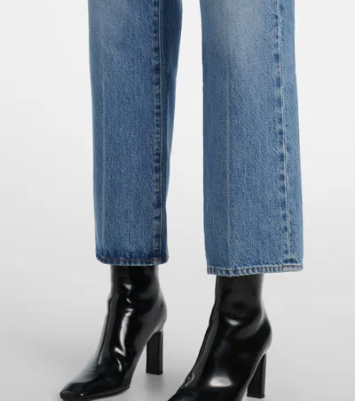 Frame The Vertical Crop Bootcut Jeans In Animal Print