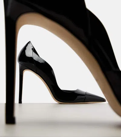 Jimmy Choo Brigitte 100 Patent Leather Pumps In Black
