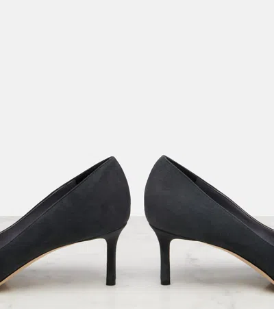 Jimmy Choo Romy 60 Suede Pumps In Gray