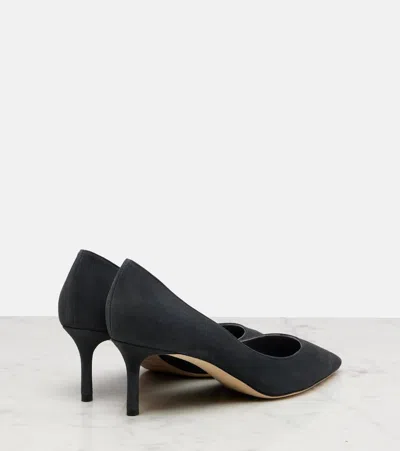 Jimmy Choo Romy 60 Suede Pumps In Gray