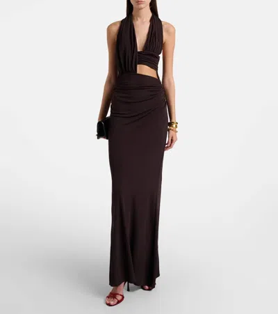 Jimmy Choo Leo 100 Satin Sandals In Multi