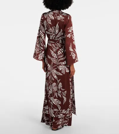 Poupette St Barth Lea Printed Beach Cover-up In Brown