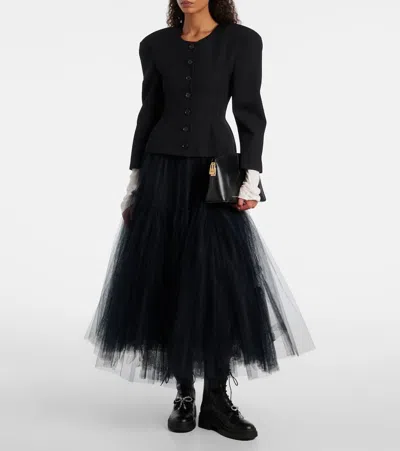 Jimmy Choo Averi Bow-detail Leather Lace-up Boots In Black