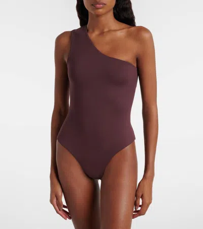 Taller Marmo Yacare Swimsuit And Beach Cover-up Set In Brown