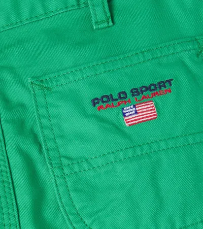Polo Ralph Lauren Embroidered Straight Jeans In Green
