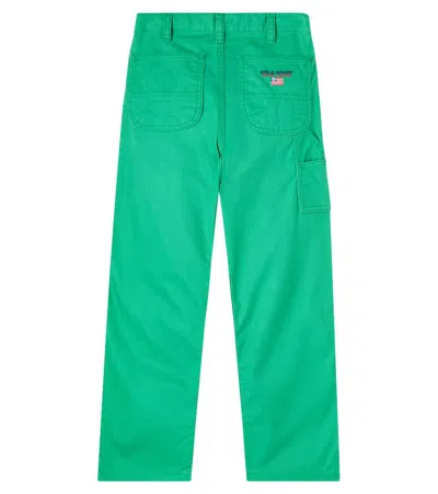Polo Ralph Lauren Embroidered Straight Jeans In Green