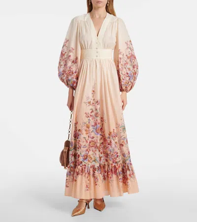 Zimmermann Aura 65 Glitter Mules In Gold