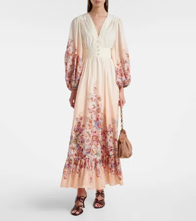 Zimmermann Aura 85 Patent Leather Mules In Burgundy