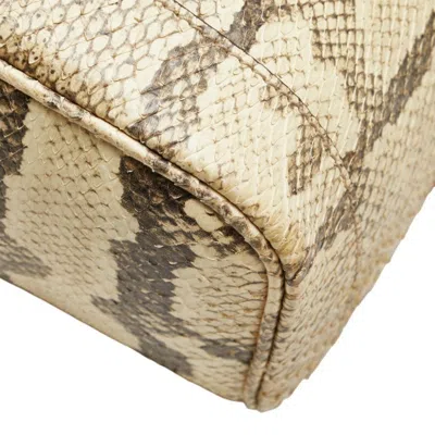 Pre-owned Gucci Beige Black Leather Backpack () In Multi