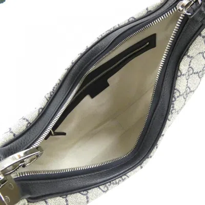 Pre-owned Gucci Beige Blue Gg Supreme Shoulder Bag ()