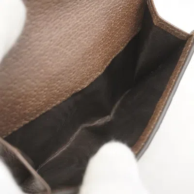 Pre-owned Gucci Beige Brown Pvc Wallet (bi-fold) () In Multi