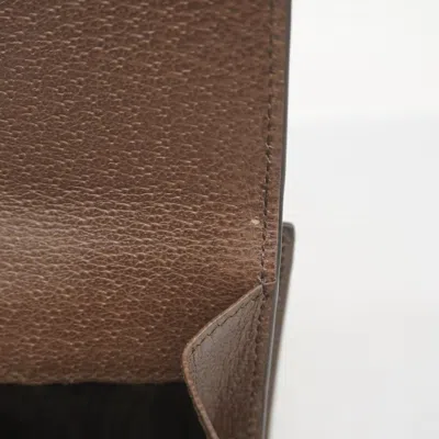 Pre-owned Gucci Beige Brown Pvc Wallet (bi-fold) () In Multi