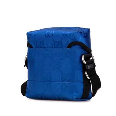 Pre-owned Gucci Black Blue Nylon Shoulder Bag () In Multi