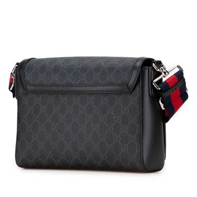 Pre-owned Gucci Black Pvc Leather Shoulder Bag ()