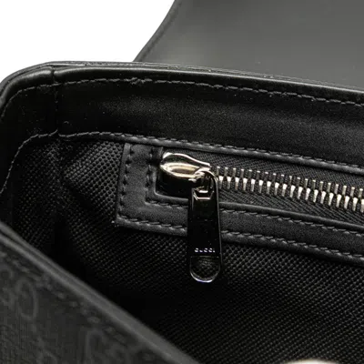 Pre-owned Gucci Black Pvc Leather Shoulder Bag ()