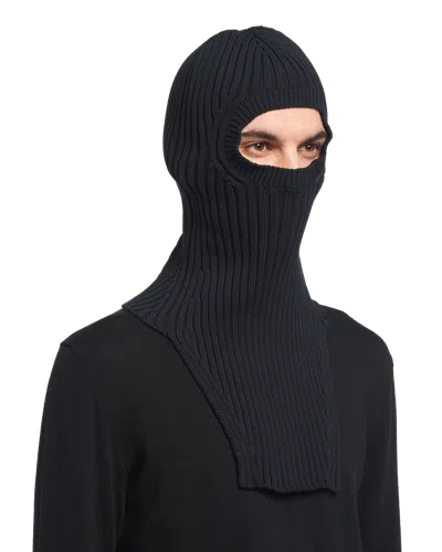 Prada Technical Fabric Ski Mask In Animal Print