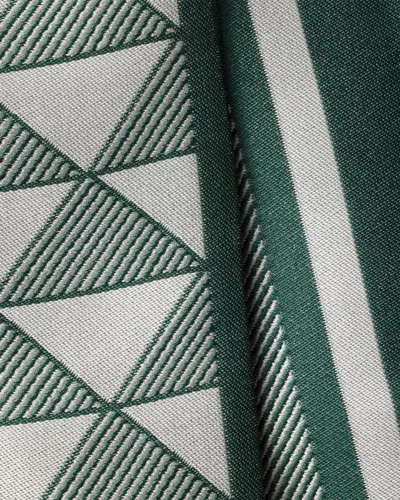 Prada Printed Silk Skinny Scarf In Gray