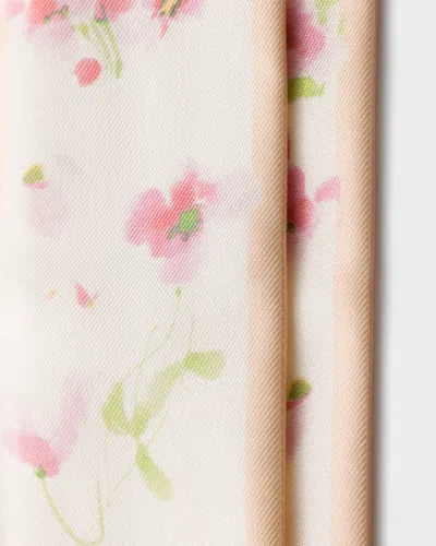 Prada Printed Silk Twill Skinny Scarf