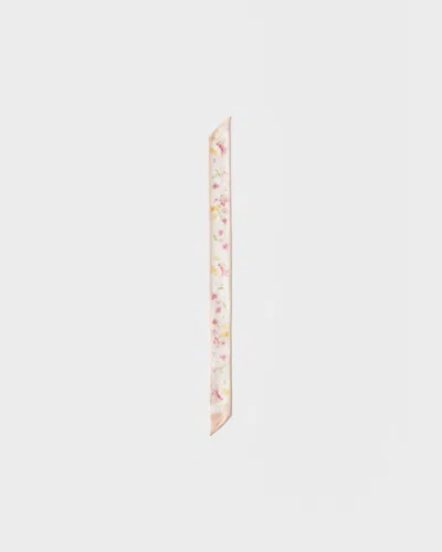 Prada Printed Silk Twill Skinny Scarf