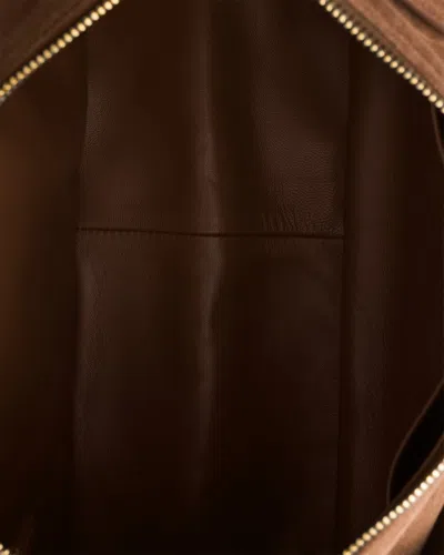 Prada Aimèe Large Suede Shoulder Bag In Brown