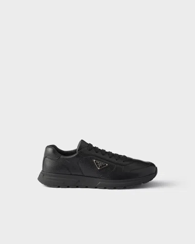 Prada Re-nylon Lace-up Sneakers In Black