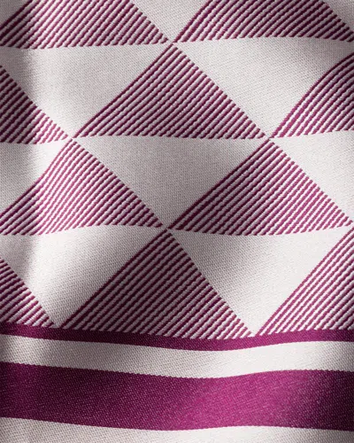 Prada Symbole-pattern Silk Scarf In Purple