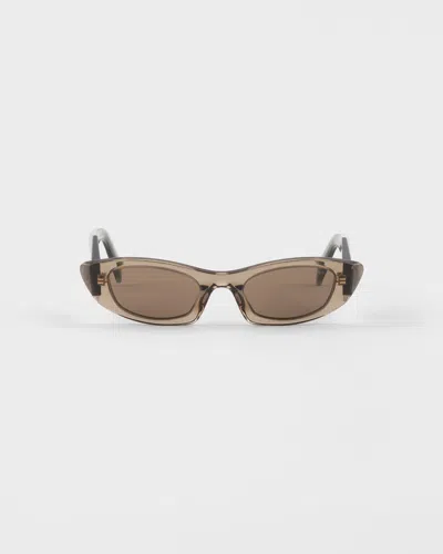 Prada Symbole Sunglasses In Brown